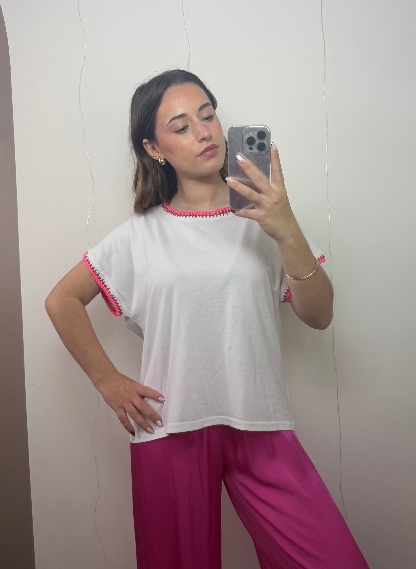 T-SHIRT BÉGONIA - BLANC