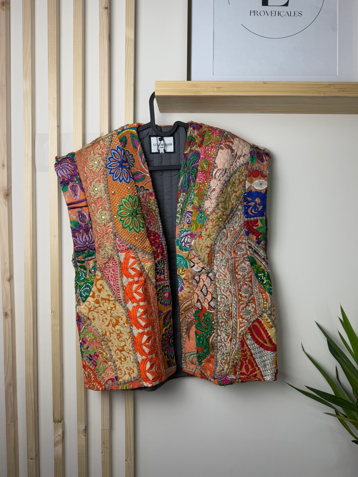 VESTE BOUTON D’OR - ORANGE