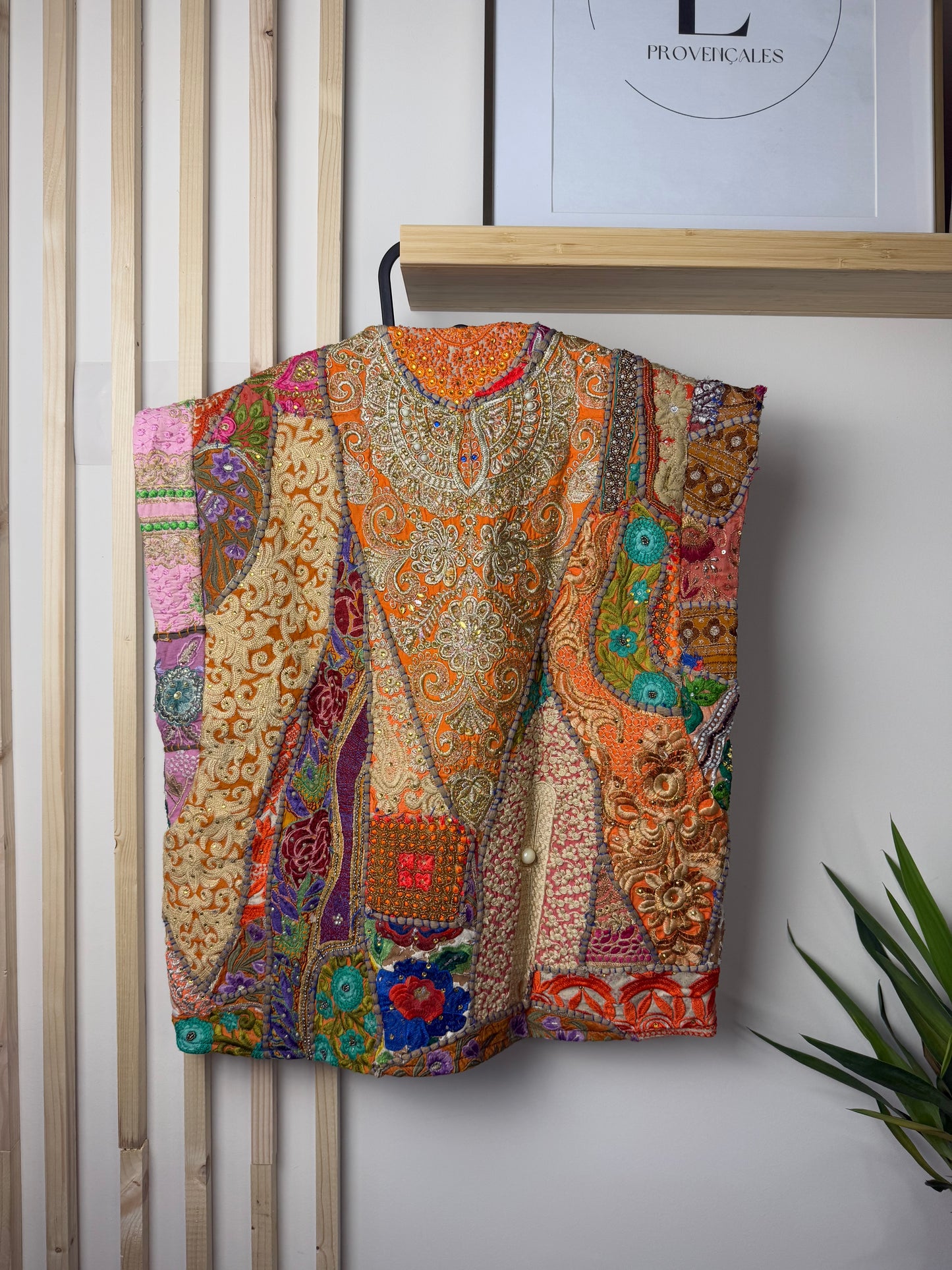 VESTE BOUTON D’OR - ORANGE