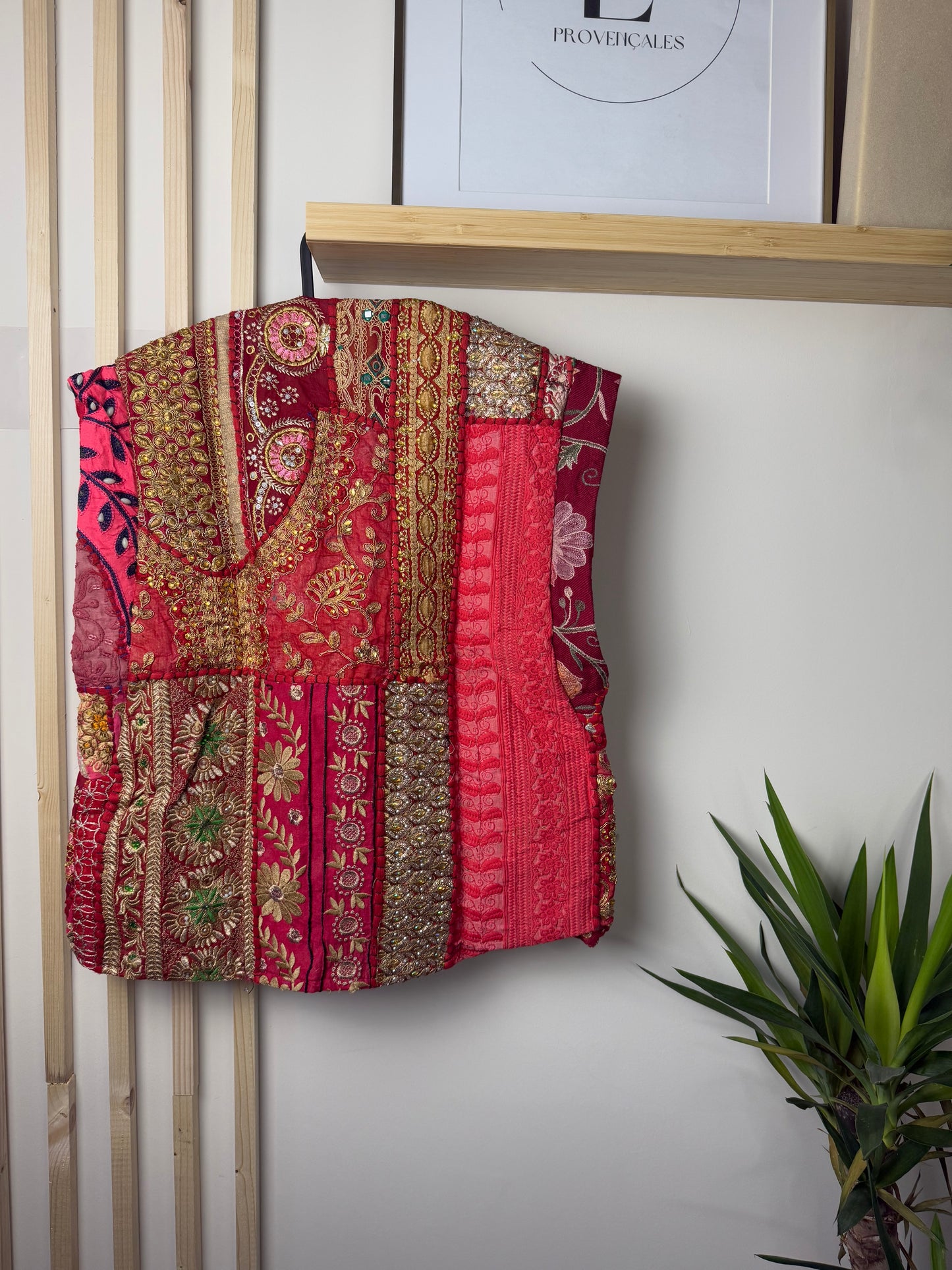 VESTE BOUTON D’OR - ROUGE