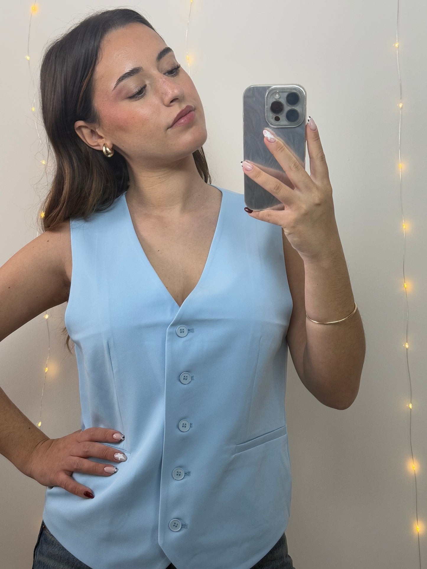 GILET SANS MANCHES JACINTHE - BLEU