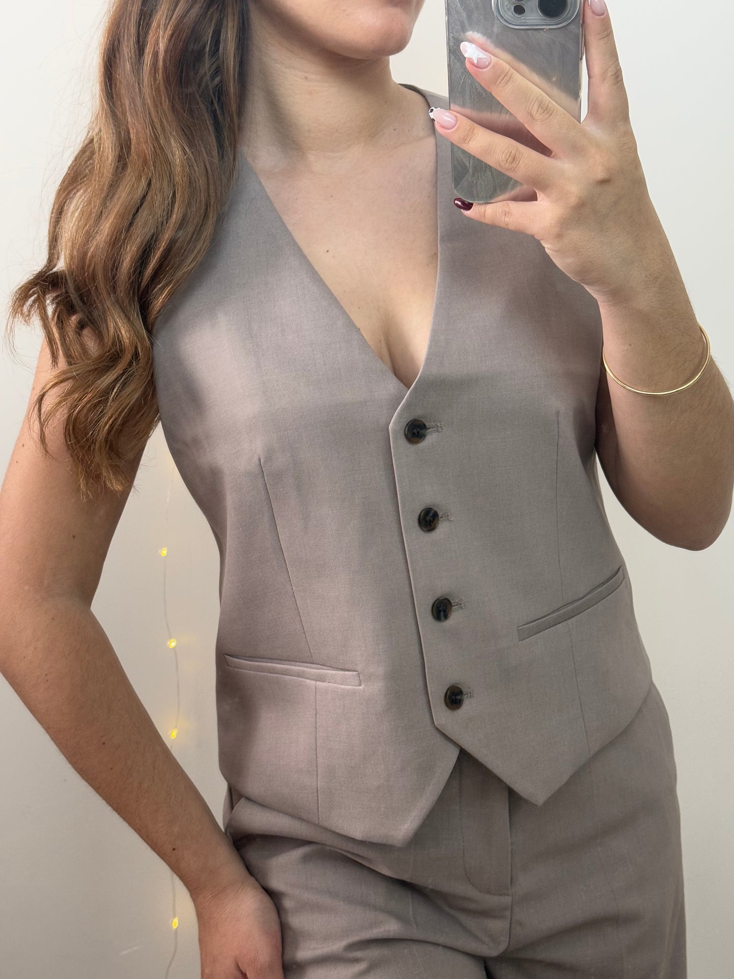 GILET SANS MANCHES JACINTHE - TAUPE