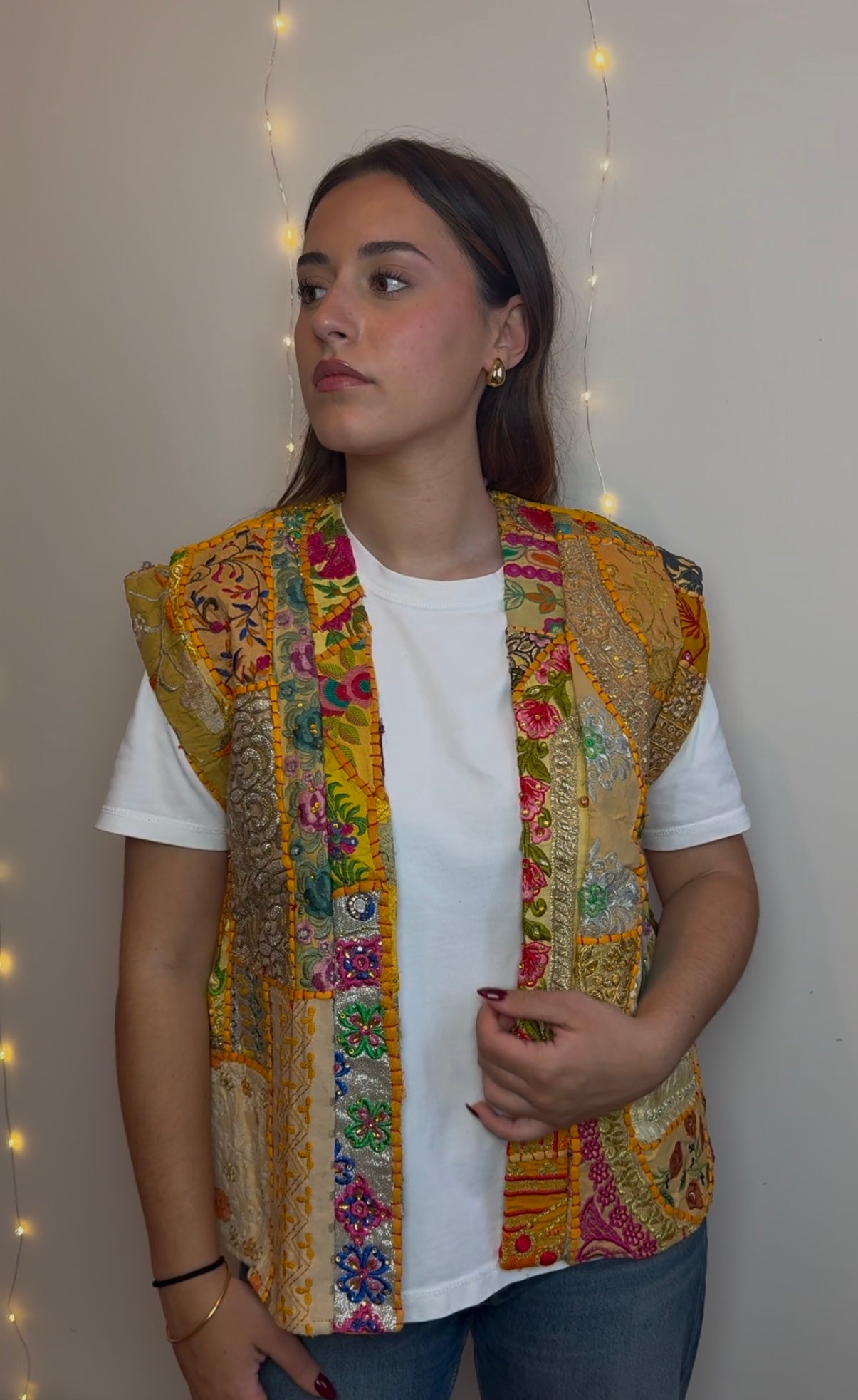 VESTE BOUTON D’OR - JAUNE