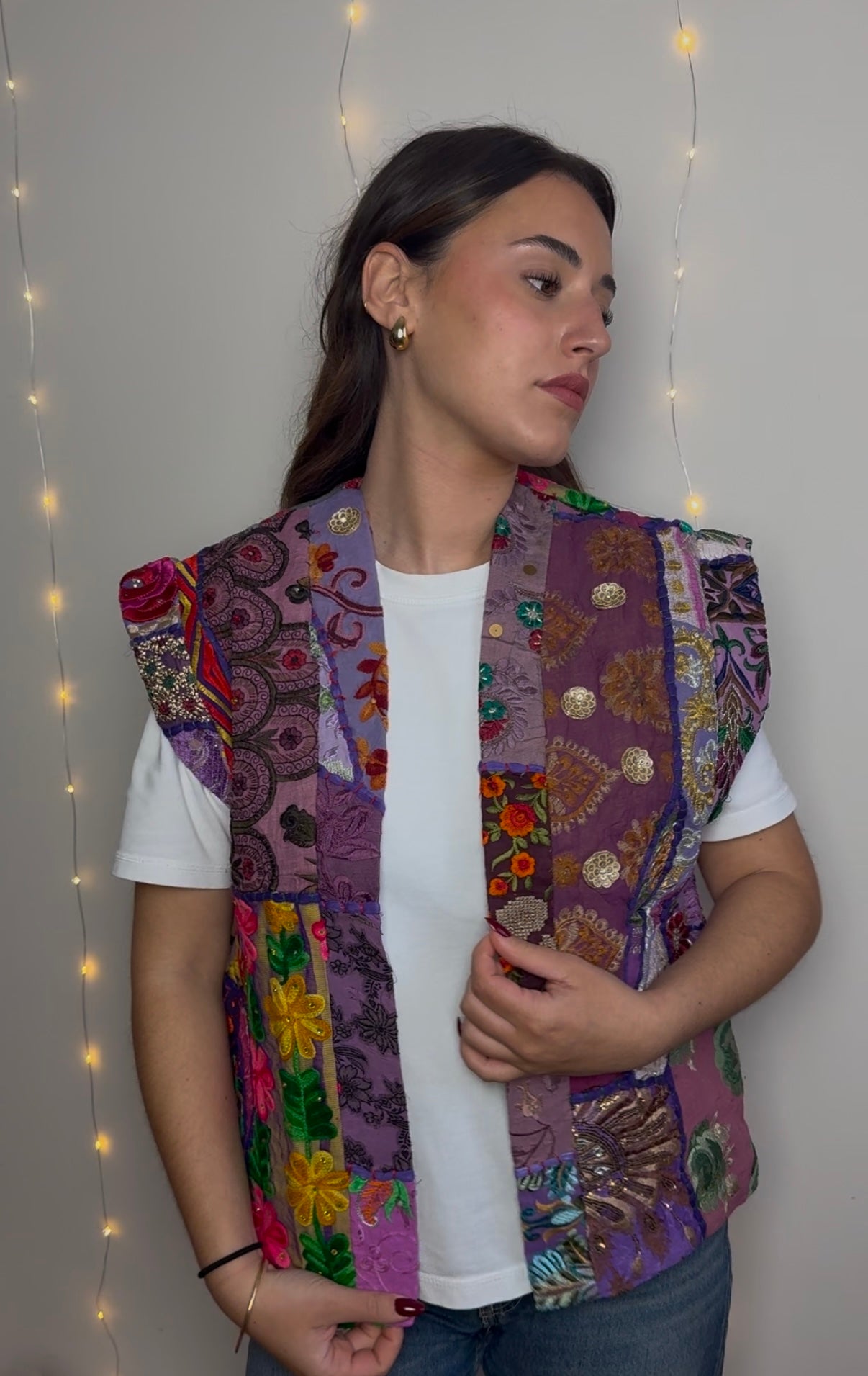 VESTE BOUTON D’OR - VIOLET