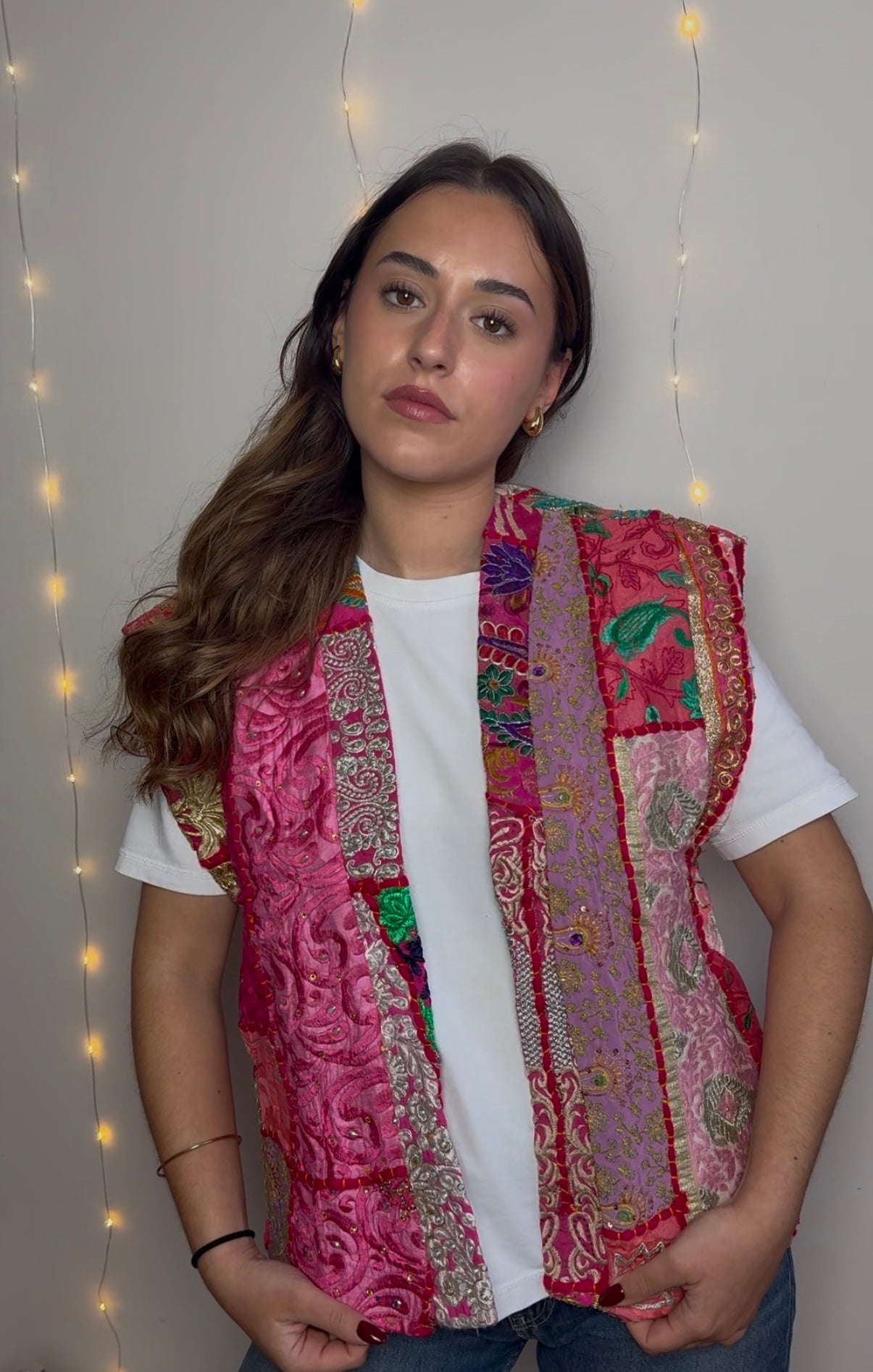 VESTE BOUTON D’OR - MAUVE