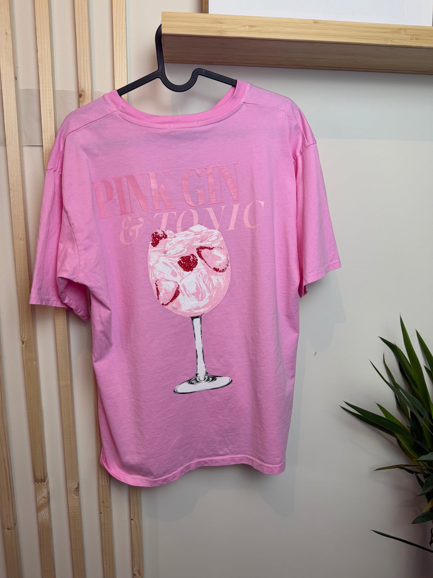 T-SHIRT PINK GIN - ROSE