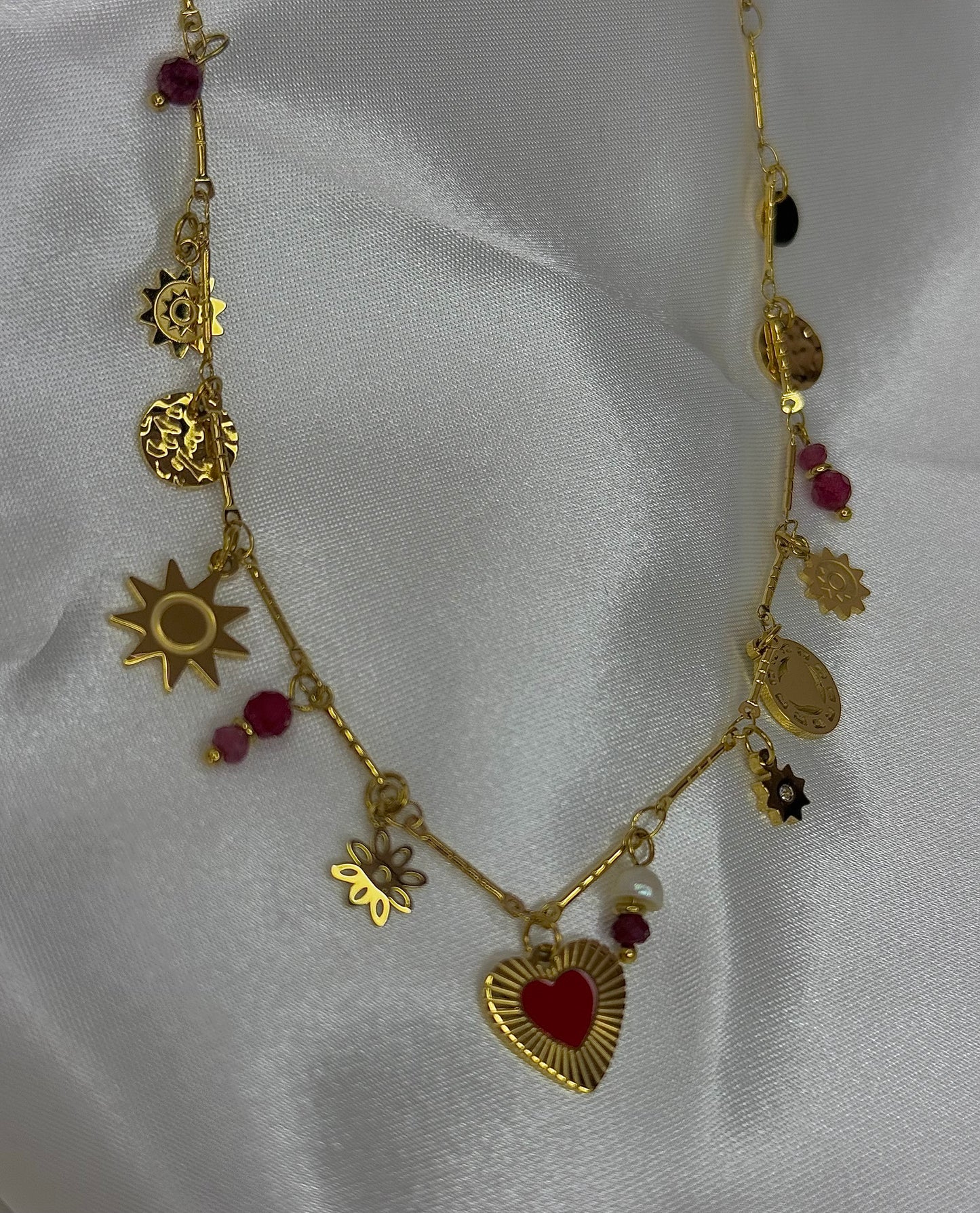 COLLIER CŒUR ROUGE