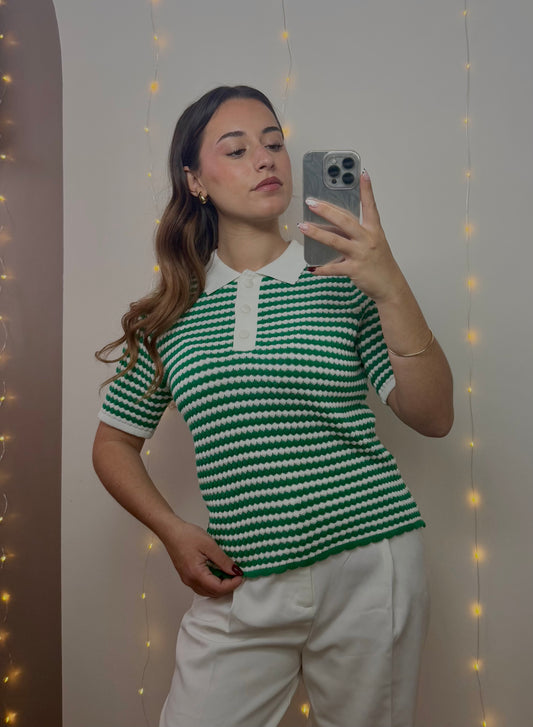 POLO ANIS - VERT