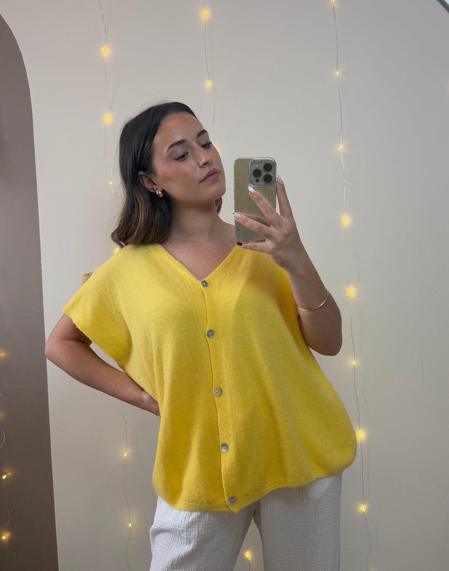 GILET MIMOSA - JAUNE