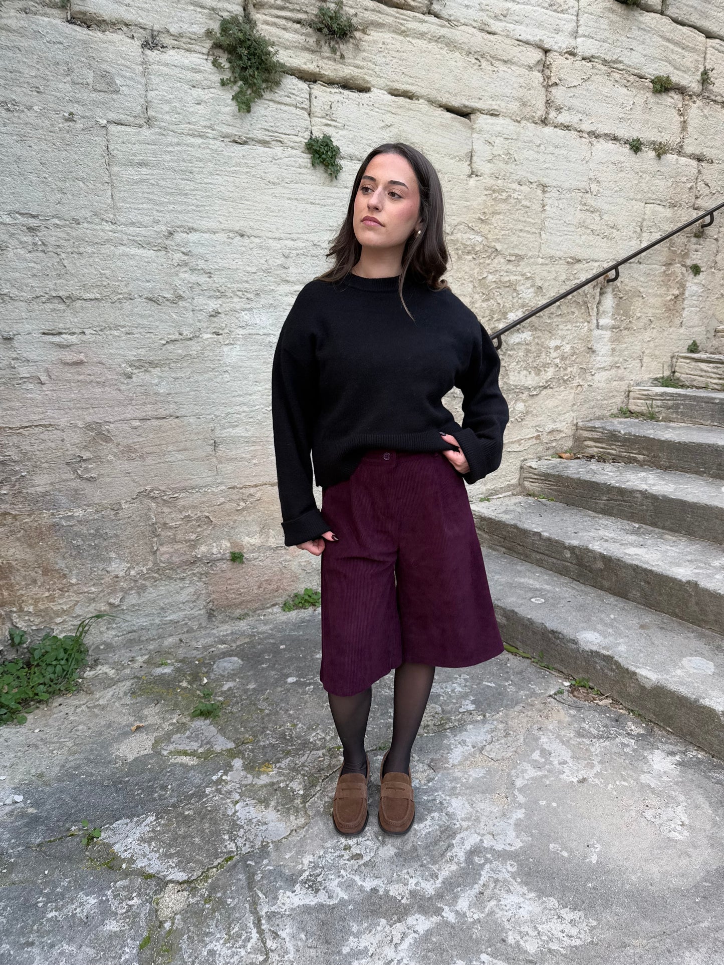 BERMUDA PIVOINE - BURGUNDY