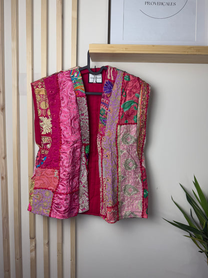 VESTE BOUTON D’OR - MAUVE