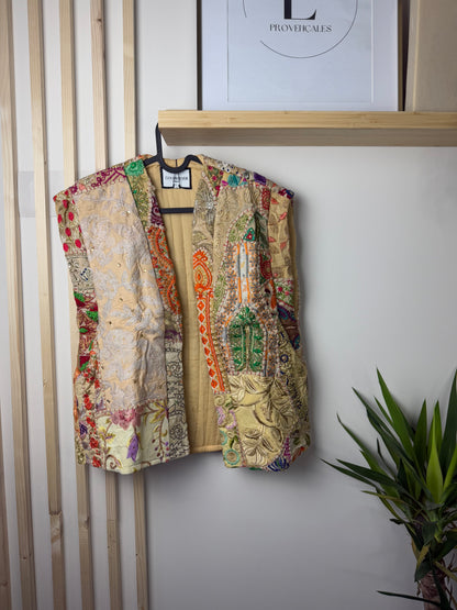 VESTE BOUTON D’OR - BLANC