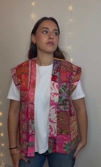 VESTE BOUTON D’OR - ROSE