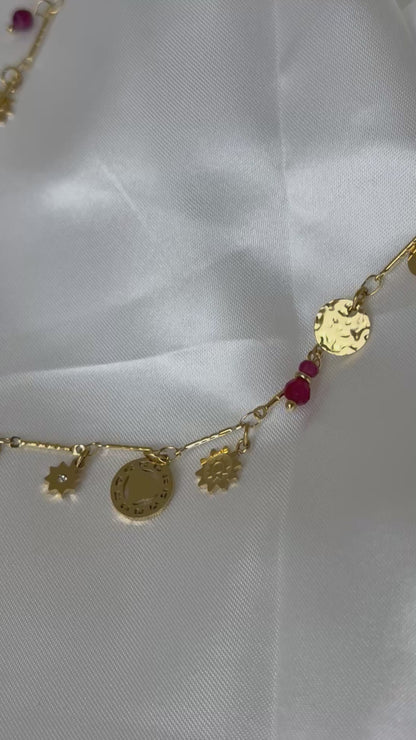 COLLIER CŒUR ROUGE